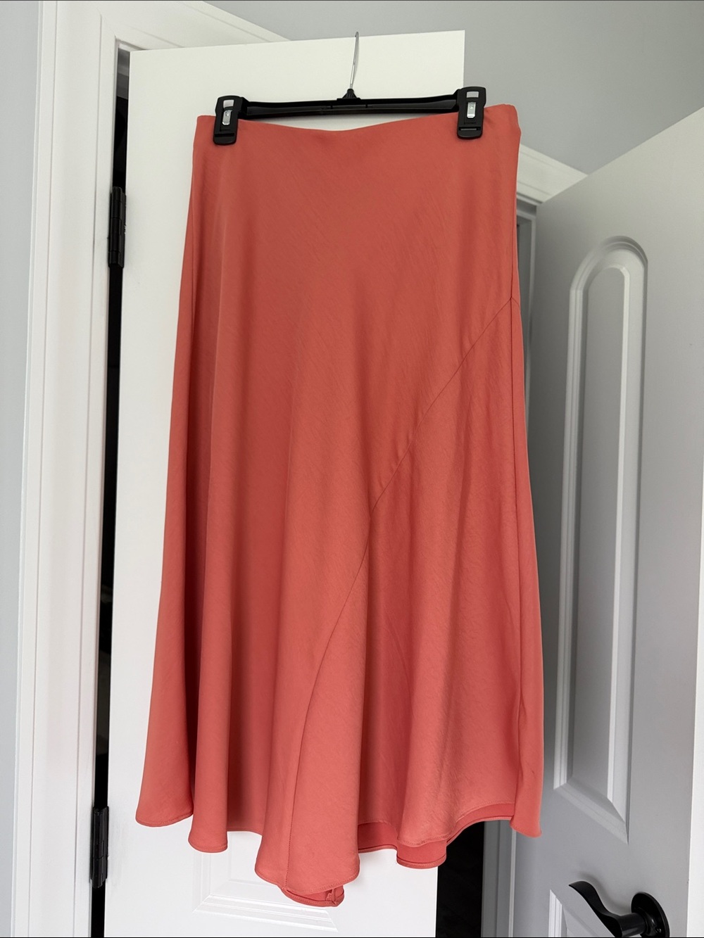 A New Day Womens Coral/Orange Skirt With Stretch Waist Skirt- M